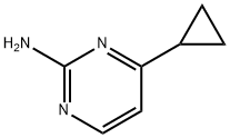2-Pyrimidinamine, 4-cyclopropyl- (9CI) Structure