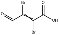 2,3-дибром-4-оксо-бут-2-еновая кислота структурированное изображение