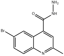 6-bromo-2-methylquinoline-4-carbohydrazide 구조식 이미지