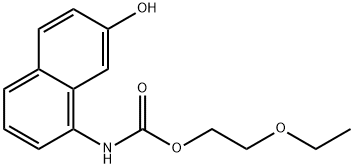 2-에톡시에틸7-하이드록시나프탈렌-1-카바메이트 구조식 이미지