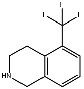 5-(트리플루오로메틸)-1,2,3,4-테트라히드로이소퀴놀린염산염 구조식 이미지