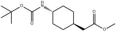 4-N-BOC-CYCLOHEXYACETICACID메틸에스테르 구조식 이미지