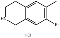 이소퀴놀린,7-브로모-1,2,3,4-테트라하이드로-6-메틸-,염산염 구조식 이미지