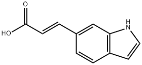 2-Propenoicacid,3-(1H-indol-6-yl)-,(2E)- 구조식 이미지
