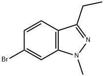 6-브로모-3-에틸-1-메틸인다졸 구조식 이미지