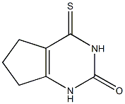 4-Thioxo-1,3,4,5,6,7-hexahydro-2H-cyclopenta[d]pyrimidin-2-one 구조식 이미지
