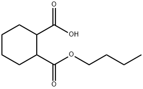 butyl hydrogen cyclohexane-1,2-dicarboxylate  Structure