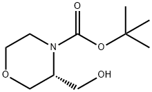 tert-Butyl (3R)-3-(hydroxymethyl)morpholine-4-carboxylate 구조식 이미지