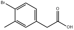 4-bromo-3-methylphenylacetic acid 구조식 이미지