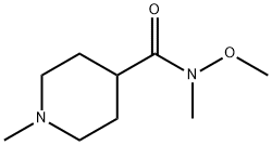 N-Methoxy-N,1-diMethylpiperidine-4-carboxaMide 구조식 이미지