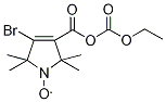 Ethyl 4-Bromo-1-oxyl-2,2,5,5-tetramethyl-δ3-pyrroline-3-carboxylate 구조식 이미지