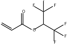 1,1,1,3,3,3-Hexafluoroisopropyl acrylate 구조식 이미지
