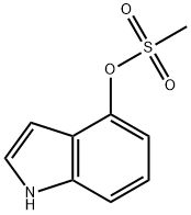 4-(메탄술포닐옥시)인돌 구조식 이미지