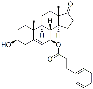 Androst-5-en-17-one, 3-hydroxy-7-(1-oxo-3-phenylpropoxy)-, (3beta,7beta)- (9CI) Structure