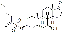 Androst-5-en-17-one, 7-hydroxy-3-[[(1-oxopentyl)sulfonyl]oxy]-, (3beta,7beta)- (9CI) Structure