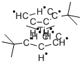 Dimethylbis(t-butylcyclopentadienyl)titanium (IV) Structure