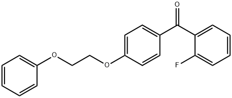 2-FLUORO-4'-(2-PHENOXYETHOXY)BENZOPHENONE Structure
