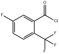 5-FLUORO-2-(TRIFLUOROMETHYL)BENZOYL CHLORIDE 구조식 이미지