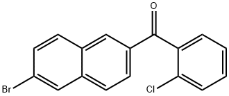 6-BROMO-2-(2-CHLOROBENZOYL)NAPHTHALENE Structure