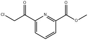 2-Pyridinecarboxylic acid, 6-(chloroacetyl)-, methyl ester (9CI) Structure