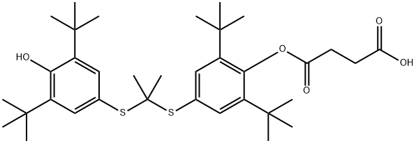 216167-82-7 4-[4-[2-(4-hydroxy-3,5-ditert-butyl-phenyl)sulfanylpropan-2-ylsulfanyl]-2,6-ditert-butyl-phenoxy]-4-oxo-butanoic acid