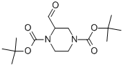 DI-TERT-BUTYL 2-FORMYLPIPERAZINE-1,4-DICARBOXYLATE Structure