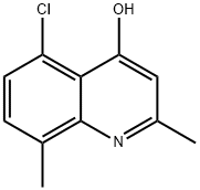 5-CHLORO-2,8-DIMETHYL-4-QUINOLINOL Structure