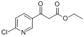 에틸3-(6-CHLORO-3-PYRIDYL)-3-옥소프로파노에이트 구조식 이미지