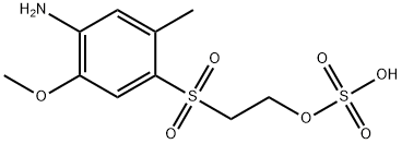 2-[(4-아미노-5-메톡시-o-톨일)설폰일]에틸 하이드로젠  설페이트 구조식 이미지