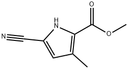 피롤-2-카르복실산,5-시아노-3-메틸-,메틸에스테르(8CI) 구조식 이미지