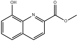 8-하이드록시-퀴놀린-2-카르복실산메틸에스테르 구조식 이미지