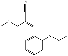 2-Propenenitrile,3-(2-ethoxyphenyl)-2-(methoxymethyl)-,(2Z)-(9CI) 구조식 이미지
