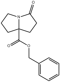 1H-Pyrrolizine-7a(5H)-carboxylic acid, tetrahydro-3-oxo-, phenylmethyl ester Structure