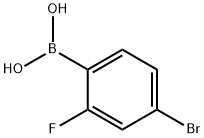 4-BROMO-2-FLUOROBENZENEBORONIC ACID Structure