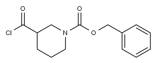 1-BENZYLOXYCARBONYLPIPERIDINE-3-CARBONYL CHLORIDE 구조식 이미지