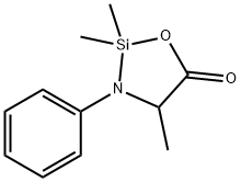 2,2,4-Trimethyl-3-phenyl-1-oxa-3-aza-2-silacyclopentan-5-one Structure