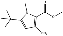 1H-Pyrrole-2-carboxylicacid,3-amino-5-(1,1-dimethylethyl)-1-methyl-,methyl 구조식 이미지