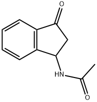 아세트아미드,N-(2,3-디하이드로-3-옥소-1H-인덴-1-일)- 구조식 이미지
