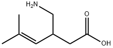4-Hexenoic  acid,  3-(aminomethyl)-5-methyl- 구조식 이미지