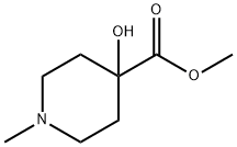 1-METHYL-4-HYDROXY-PIPERIDINE-4-DICARBOXYLIC ACID METHYL ESTER Structure