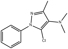 5-클로로-N,N,3-트리메틸-1-페닐-피라졸-4-아민 구조식 이미지