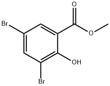 METHYL 3,5-DIBROMO-2-HYDROXYBENZOATE 구조식 이미지