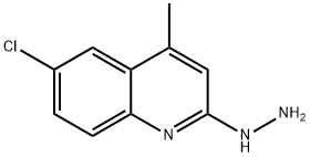 6-CHLORO-2-HYDRAZINO-4-METHYLQUINOLINE 구조식 이미지