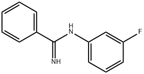 N-(m-Fluorophenyl)benzamidine Structure