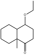 4-Ethoxy-3,4,4a,5,6,7,8,8a-octahydro-8a-methylnaphthalen-1(2H)-one 구조식 이미지