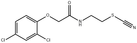 티오시안산2-[2-(2,4-디클로로페녹시)아세틸아미노]에틸에스테르 구조식 이미지