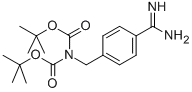 N,N-DI-BOC-4-AMINOMETHYL BENZAMIDINE Structure