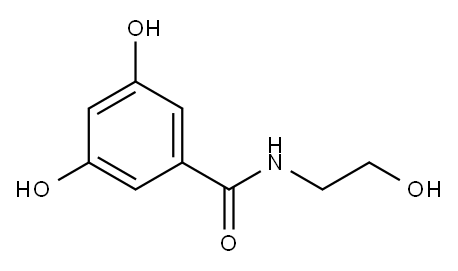3,5-dihydroxy-N-(2-hydroxyethyl)benzamide  Structure