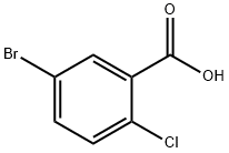5-Bromo-2-chlorobenzoic acid  Structure