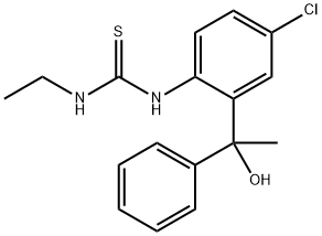 1-[4-Chloro-2-(1’-hydroxy-1’-methylbenzyl)phenyl]-3-ethyl-2-thio-urea 구조식 이미지